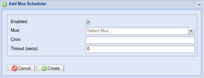 'Mux Schedulers 'Add' Dialog' Tab